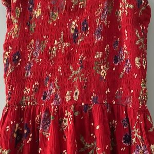 red floral dress from cute boutique